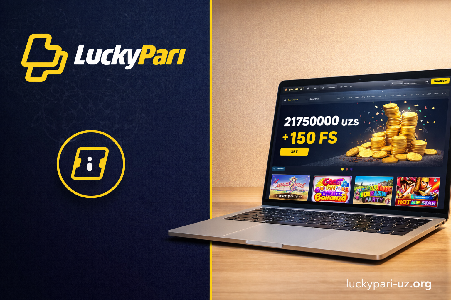 Главная страница казино LuckyPari